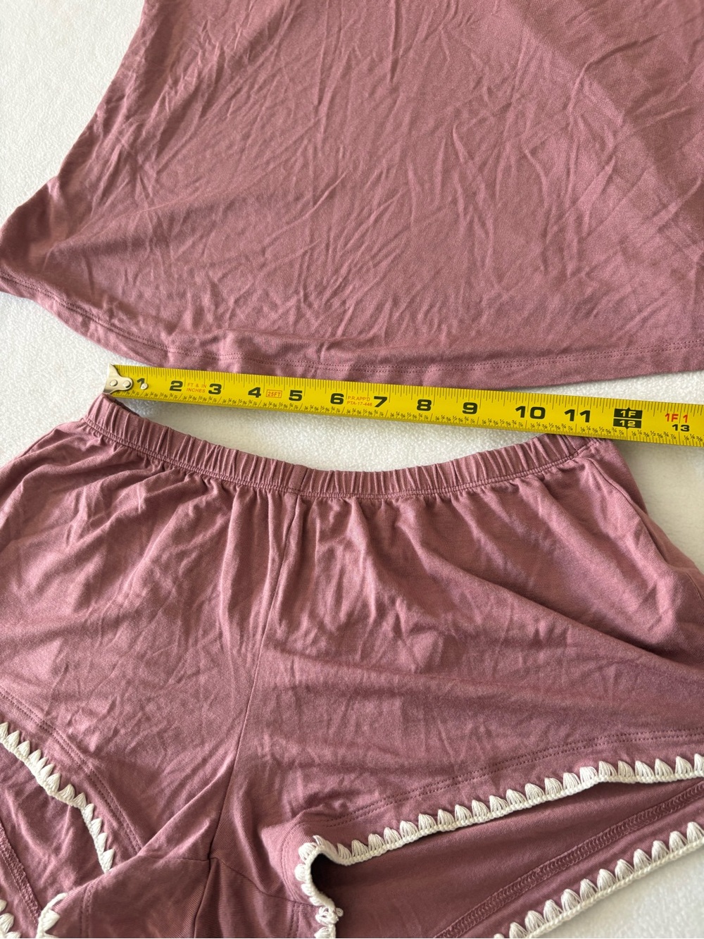 Eberjey Frida Camisole & Shorts Pajama Set — Mauve - Picture 6 of 13
